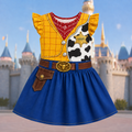 Personalized Kids Cowboy Theme Dress Woody Costume for Halloween Kid Dress GradoCreations