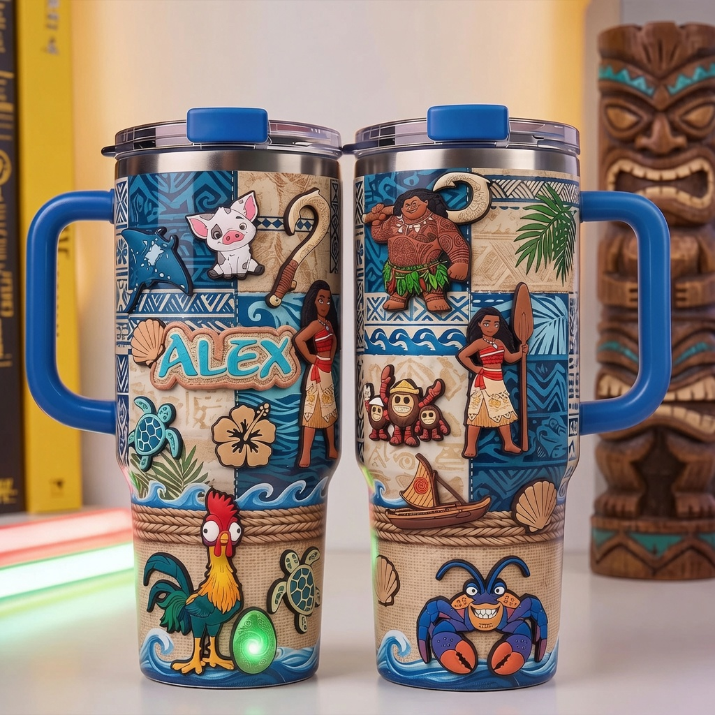 Personalized Ocean Adventure Tumbler Custom Name Gift for Kids Tumbler GradoCreations