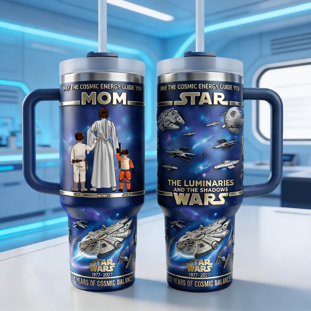 Personalized Cosmic Energy Tumbler Gift for Mom | Star Wars Tumbler GradoCreations
