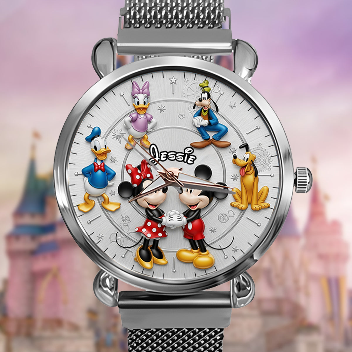 Personalized Women's Hand Watch with Custom Charms for Movie Fans Gift for Her