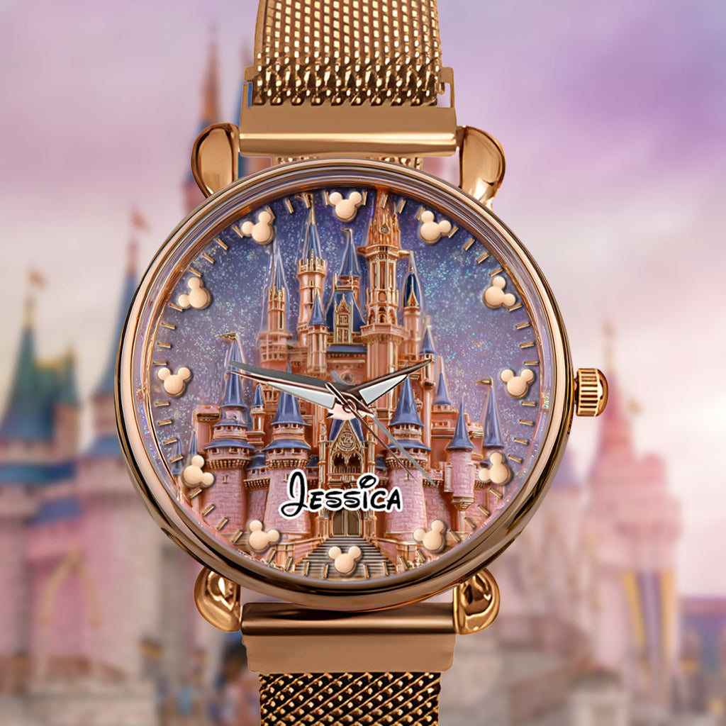 Personalized Women Hand Watch with Custom Strap Charms Gift for Her