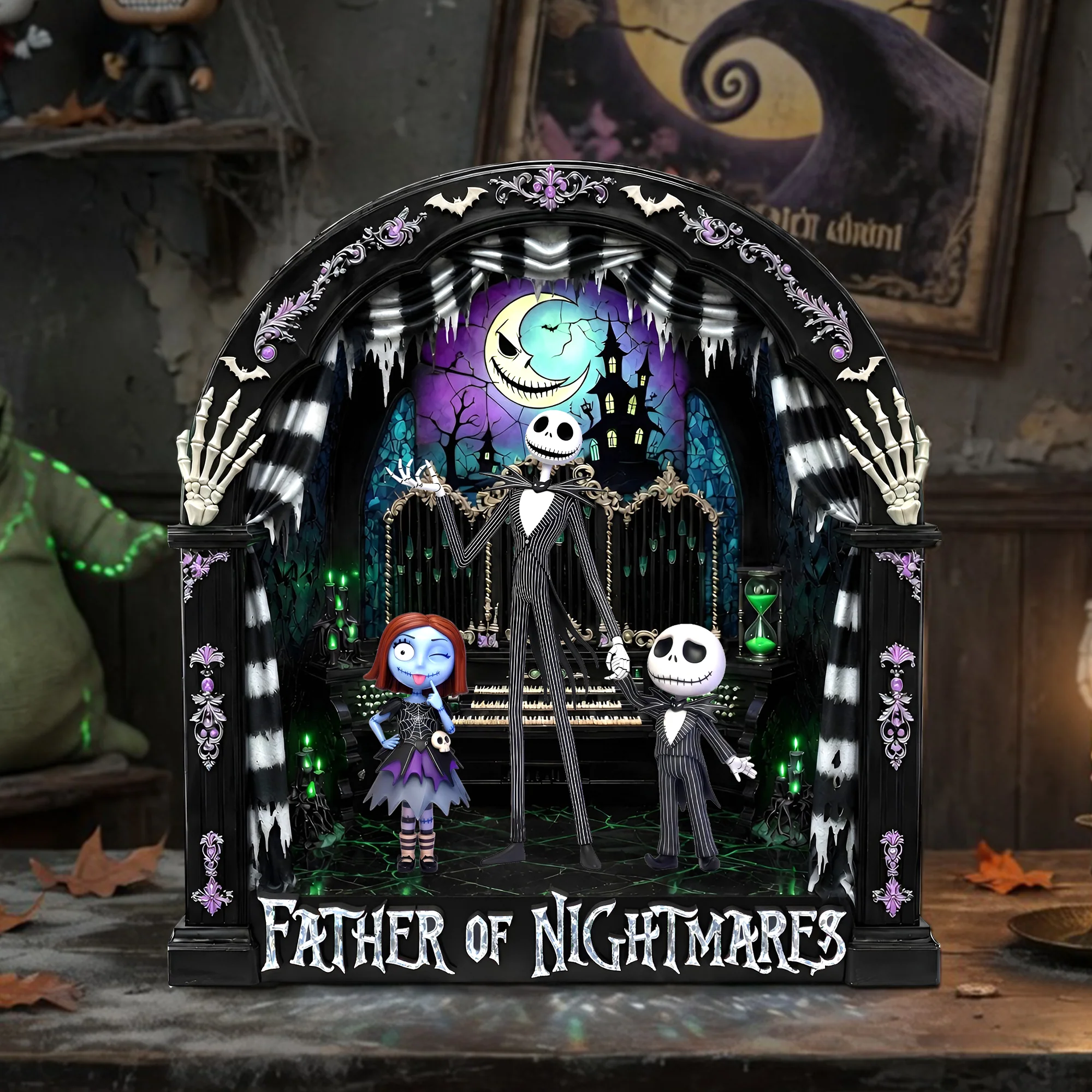 Personalized Acrylic Plaque Father of Nightmares Gift for Dad