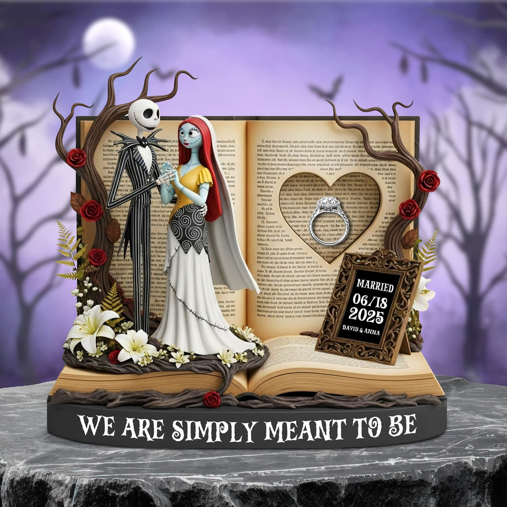 Personalized Acrylic Plaque for Spooky Couple Anniversary Christmas Gift