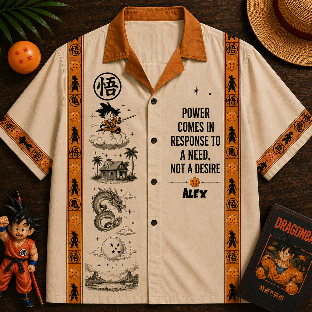 Personalized Dragon Ball Hawaiian Shirt Gift for Him - Summer Vibes