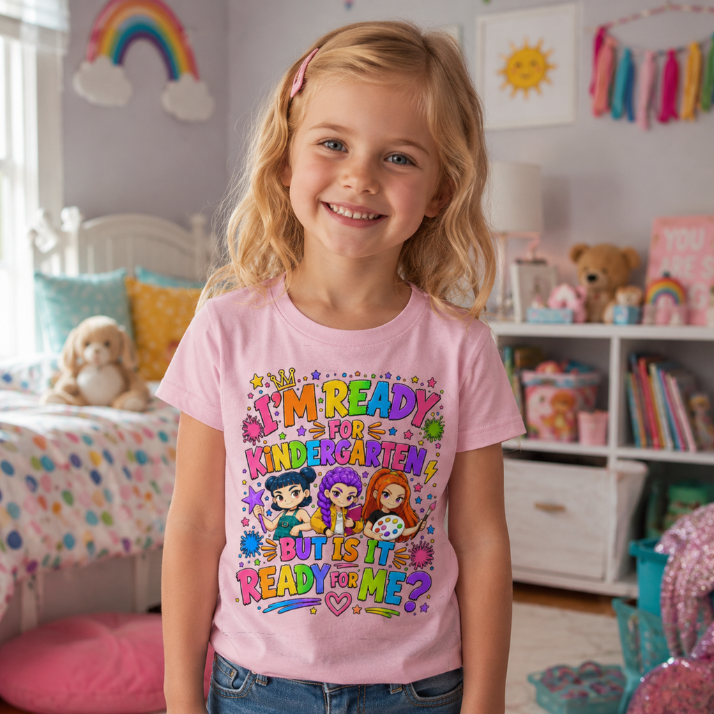 Personalized Kids Back to School Shirt Funny Gift for Kindergarten First Grade Cotton Apparel GradoCreations