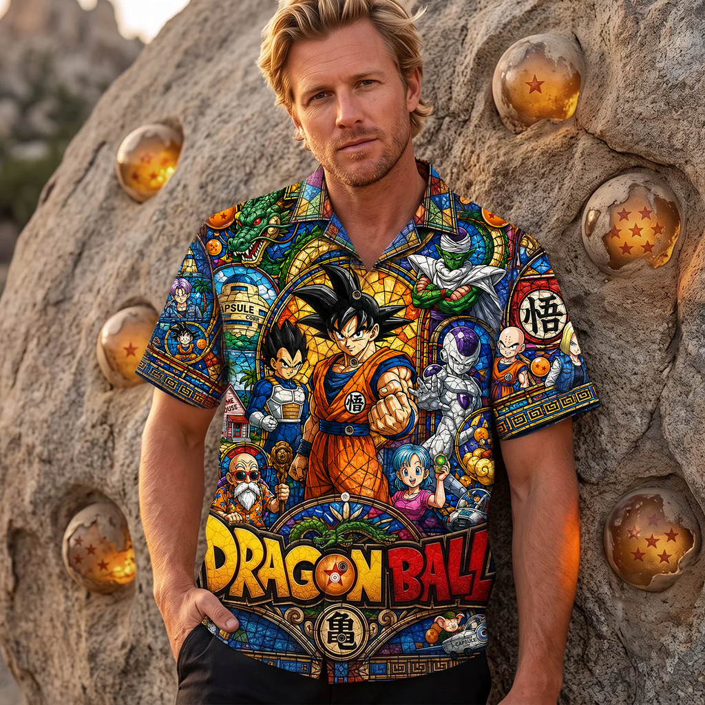 Personalized Dragon Ball Hawaiian Shirt Gift for Him Hawaiian Shirt GradoCreations