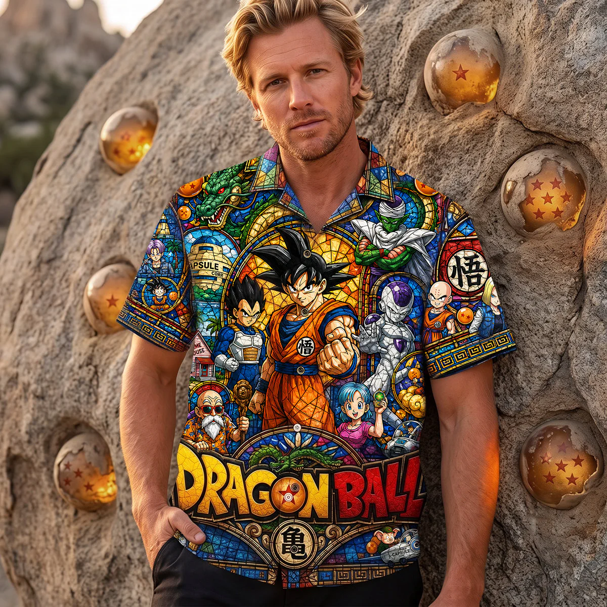 Personalized Dragon Ball Hawaiian Shirt Gift for Him Hawaiian Shirt GradoCreations