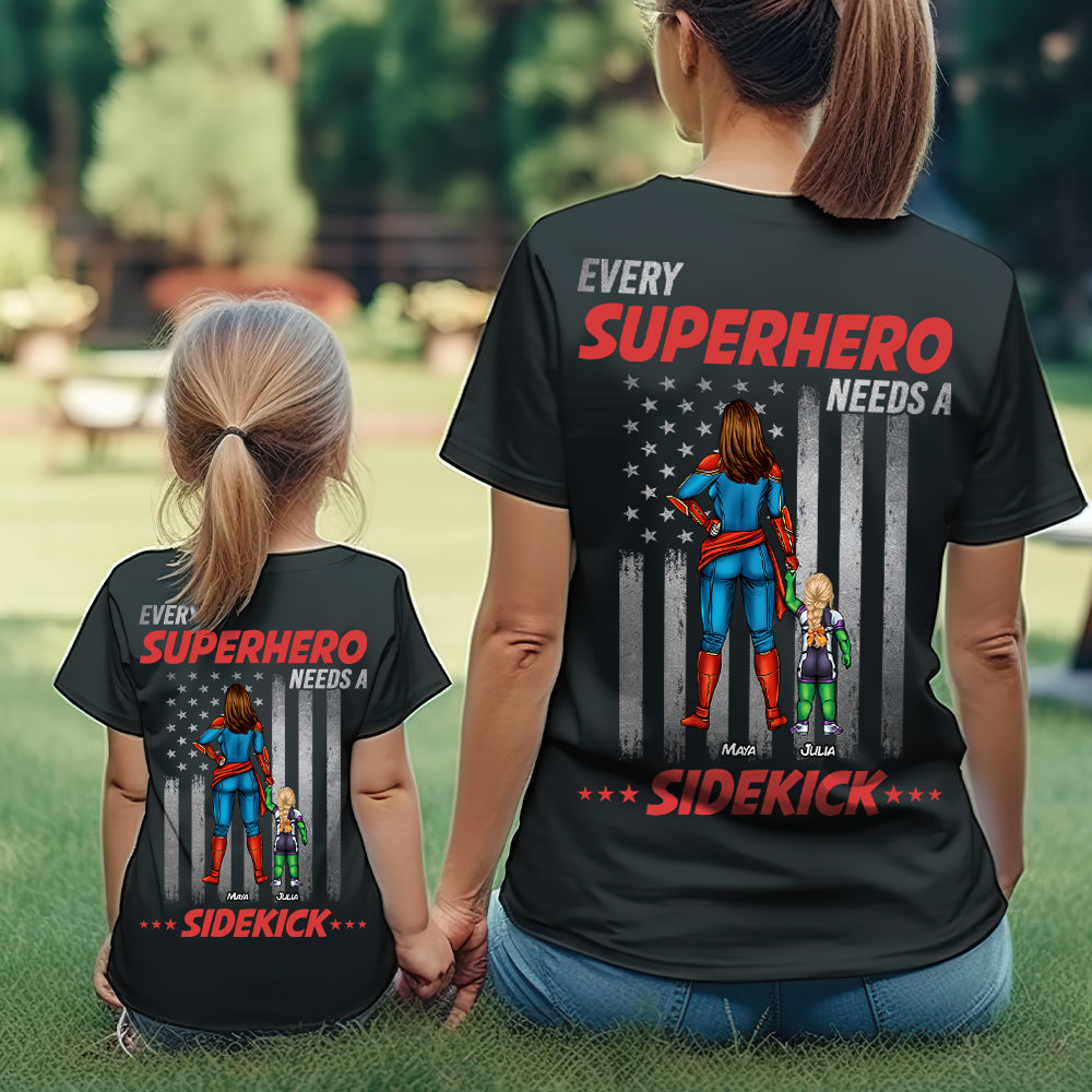 Personalized Superhero T-Shirt Gift for Mom | Custom Shirt Cotton Apparel GradoCreations