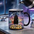 Personalized Epic Warrior Dad Mug with I Am Their Father Quote - Unique Gift for Dad