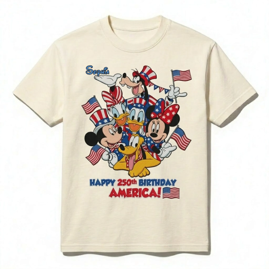 Personalized Happy 250th Birthday America Shirt for Kids and Adults - Independence Day Gift
