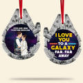 Personalized Acrylic Ornament I Love You Galaxy Gift for Couples