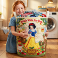 Personalized Quilted Laundry Basket Custom Name Gift for Daughter Quilted Laundry Basket GradoCreations