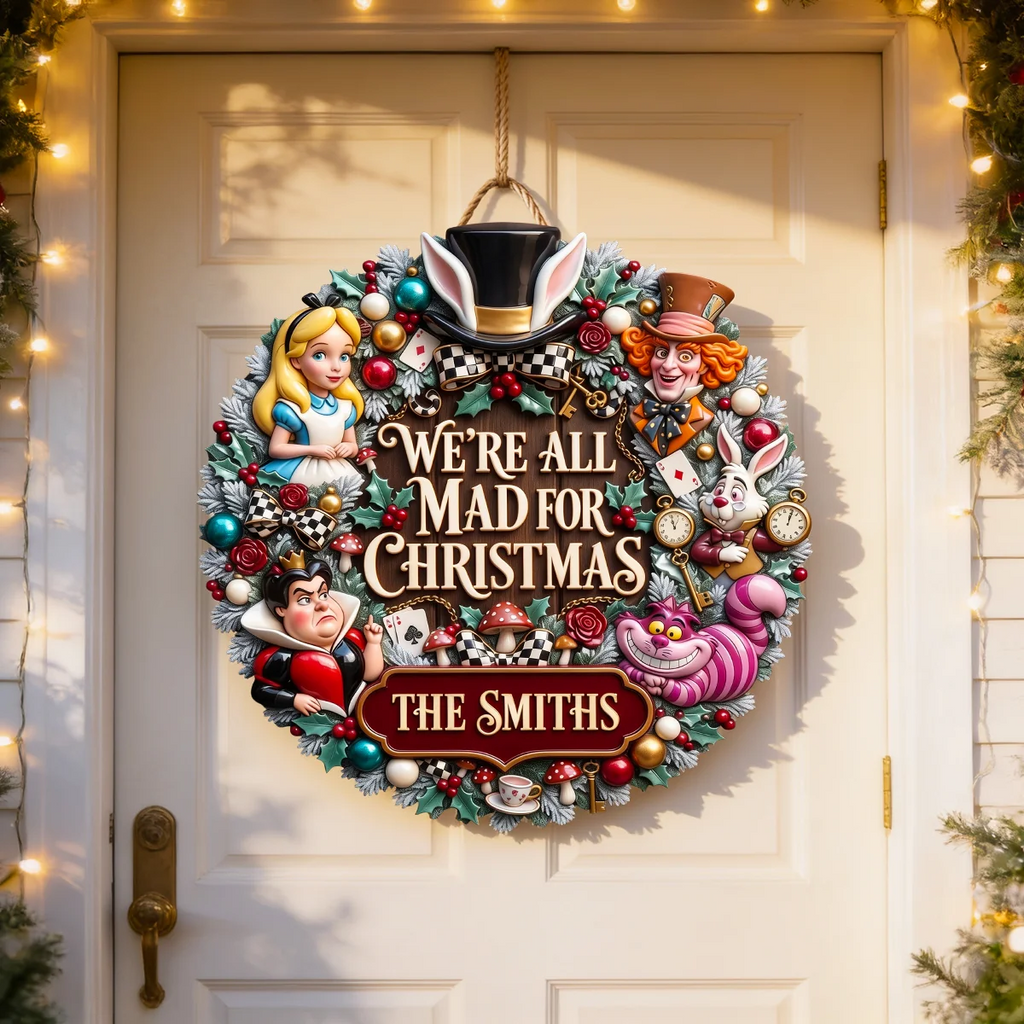 Custom Name Christmas Wood Sign for Family Decor Gift Wood Sign GradoCreations