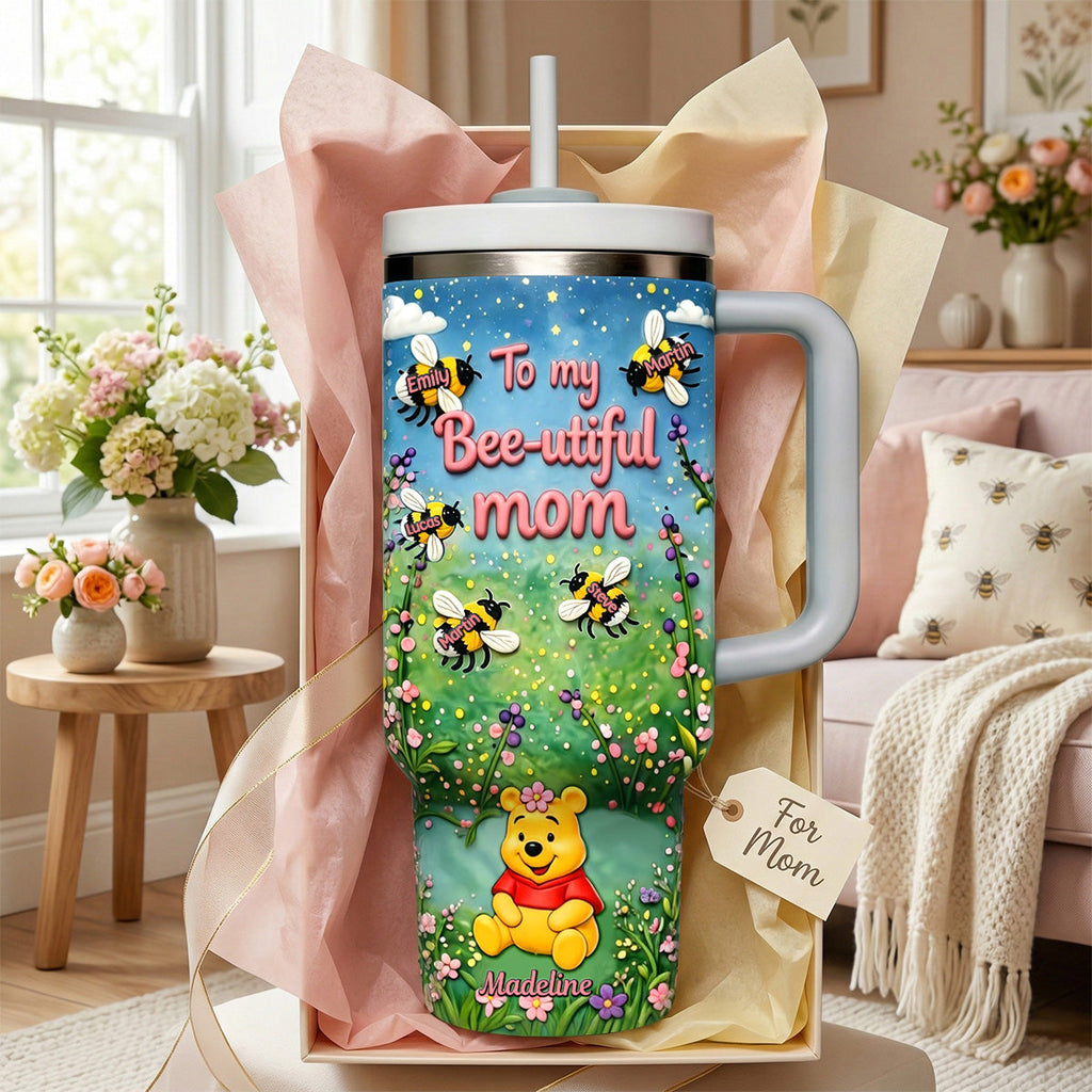 Personalized Stainless Steel Tumbler Custom Name Gift for Mom Tumbler GradoCreations