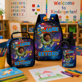 Personalized Galaxy Adventure Backpack & Lunch Set for Kids School Bag+ GradoCreations