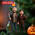 Personalized Halloween Acrylic Ornament for Couples - Unique Keepsake Gift Ornament GradoCreations