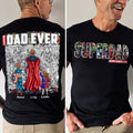Personalized SuperDad T-Shirt Best Dad Ever Gift for Dad