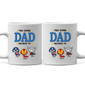 Personalized Super Dad Ceramic Mug Custom Family Names Gift Mug GradoCreations