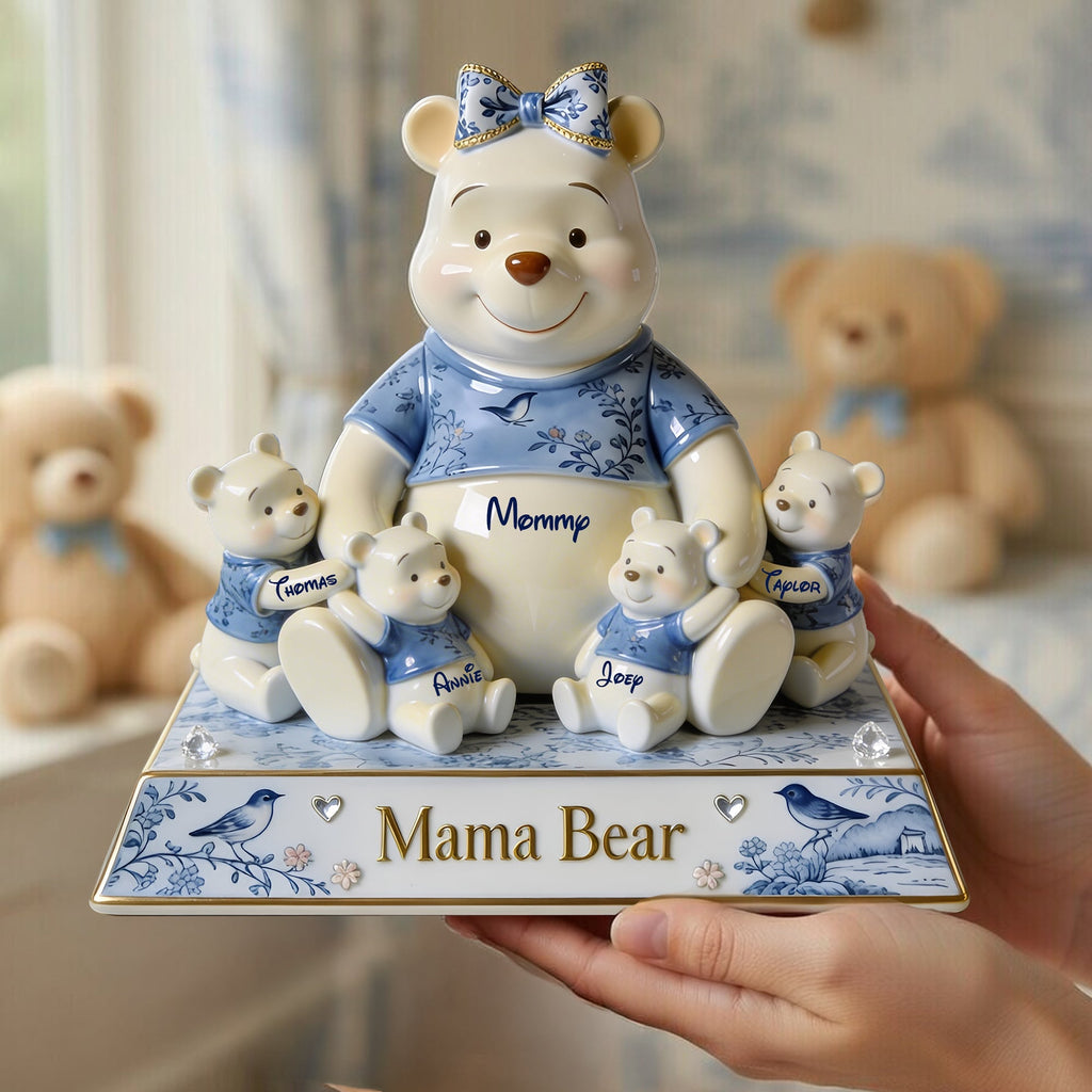 Personalized Mama Bear Acrylic Plaque Custom Gift for Mom