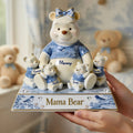 Personalized Mama Bear Acrylic Plaque Custom Gift for Mom