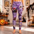Personalized Witch Themed Leggings for Halloween Gift for Her Legging GradoCreations