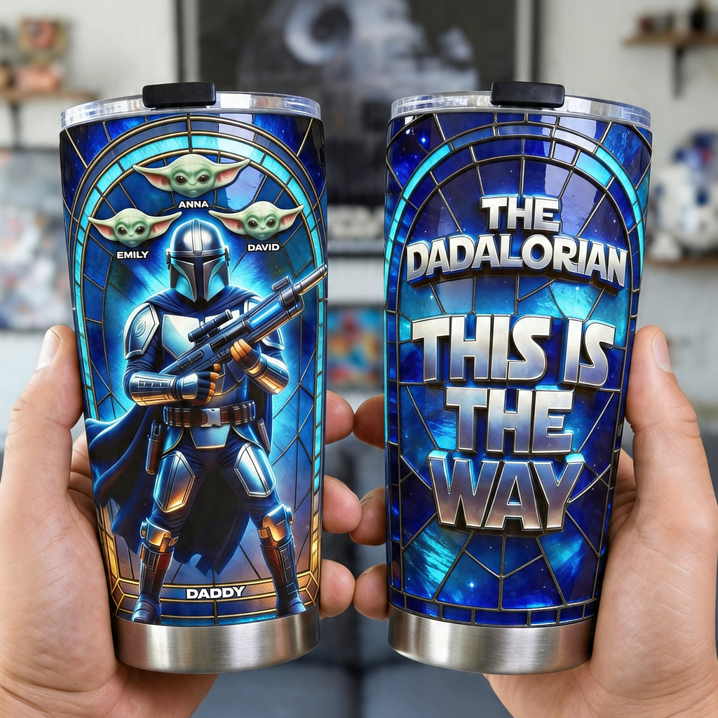 Personalized Tumbler Best Dad Ever Custom Name Galaxy Gift for Dad