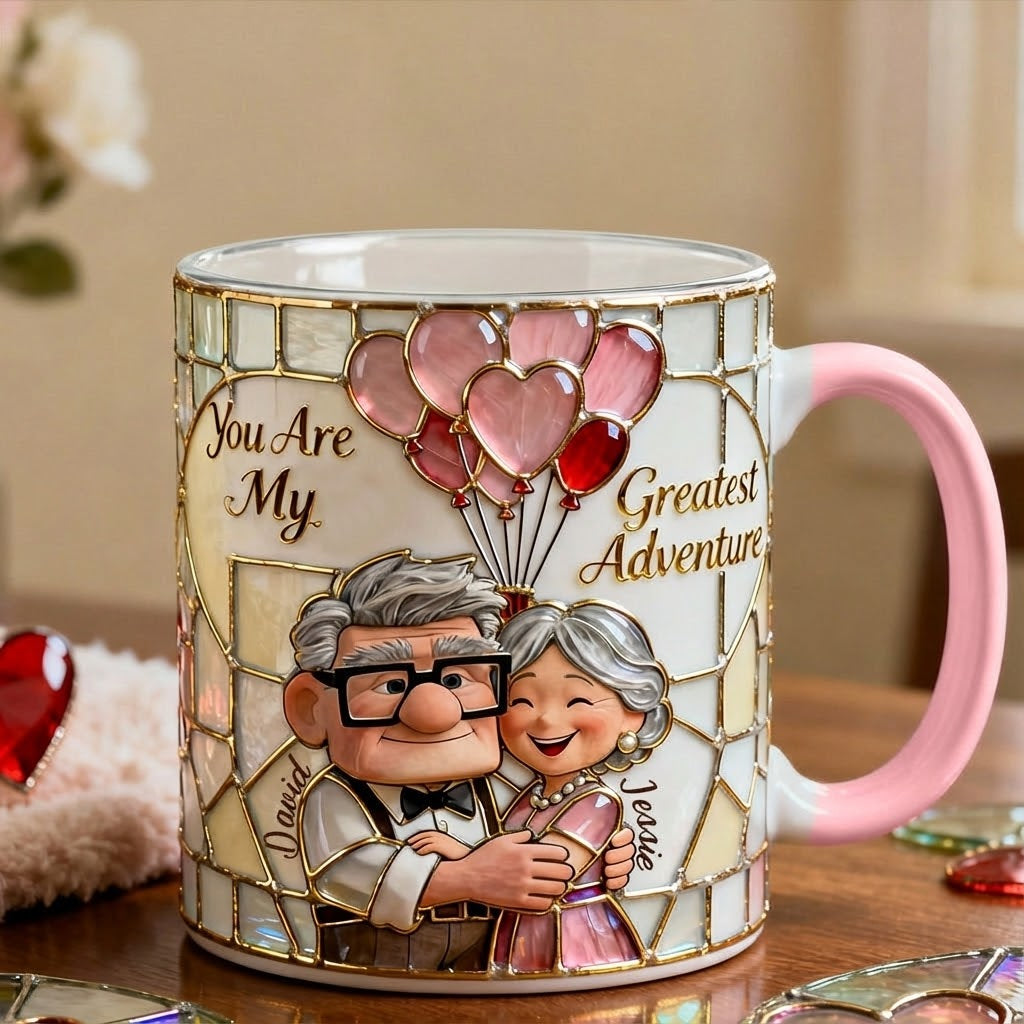 Personalized Accent Mug You Are My Greatest Adventure Gift for Couples
