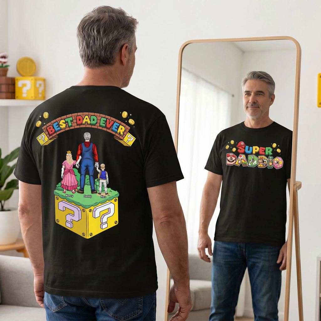 Personalized Best Dad Ever Shirt Custom Gift for Father's Day
