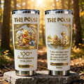 Personalized Pooh Anniversary Tumbler Custom Name Gift for Movie Fans