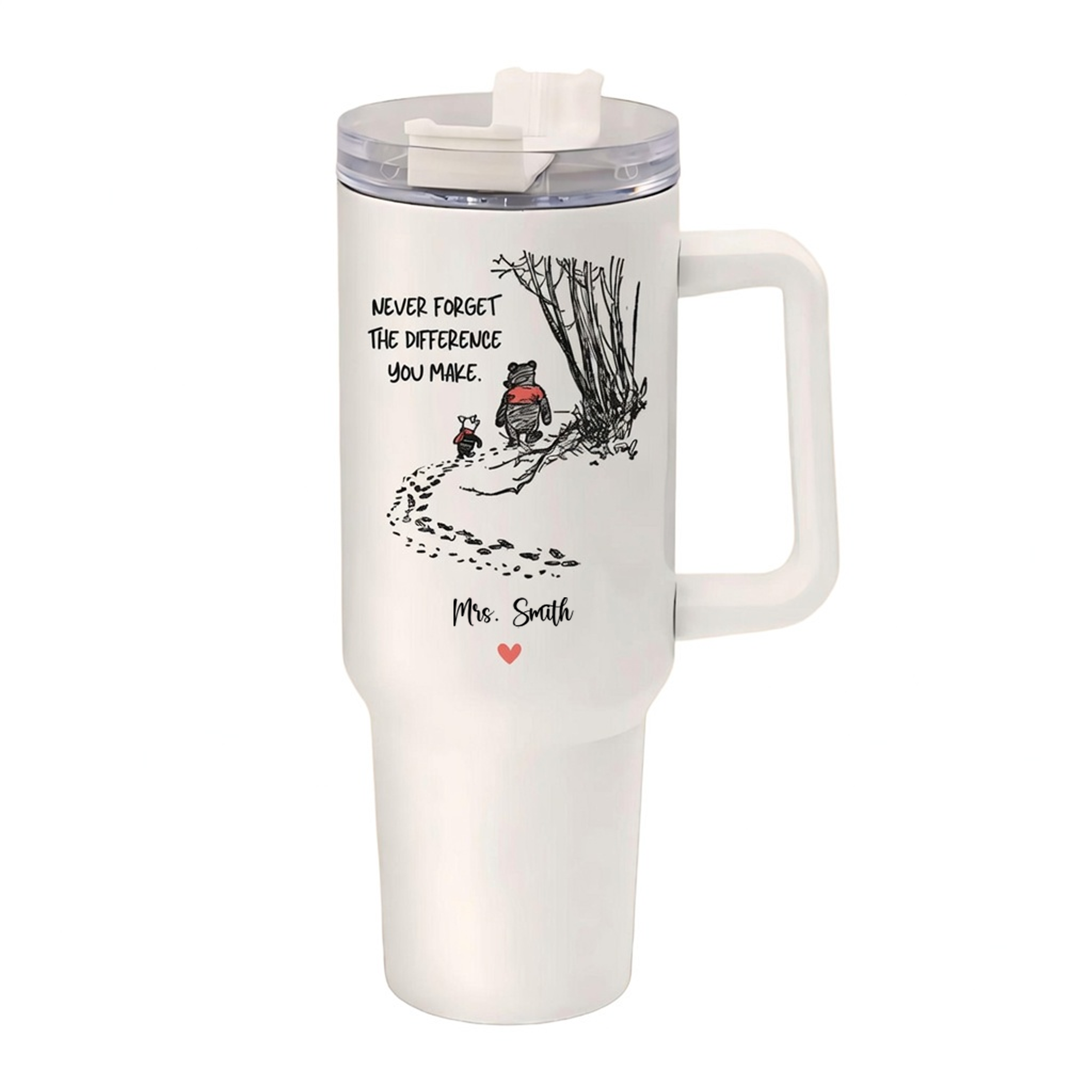 Personalized Teacher Tumbler Never Forget The Difference You Make Appreciation Gift