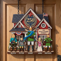 Personalized Wood Sign 250 Years of America Gift for Dad