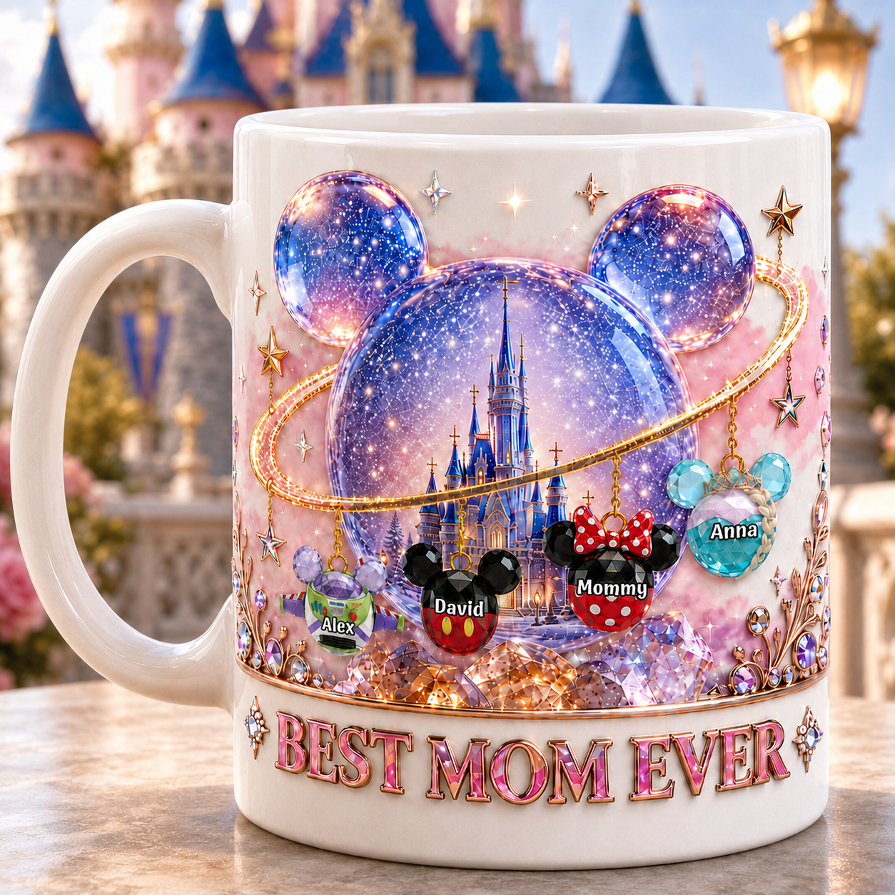 Personalized Kids Names Mug Best Mom Ever Ceramic Keepsake Gift Mug GradoCreations
