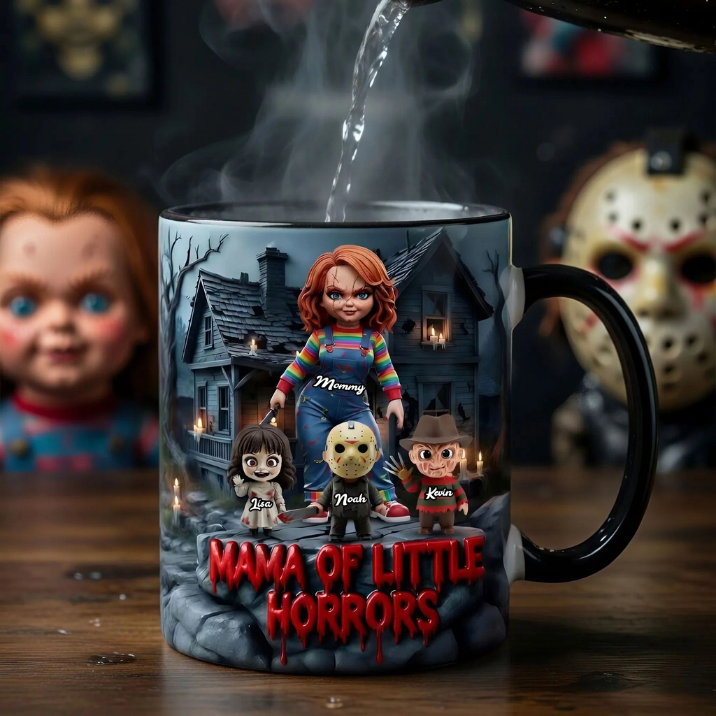Personalized Halloween Coffee Mug for Mom | Mama of Little Horrors Mug GradoCreations