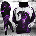Personalized Purple Spooky Boogie Man Hoodie & Leggings Set for Halloween Gift