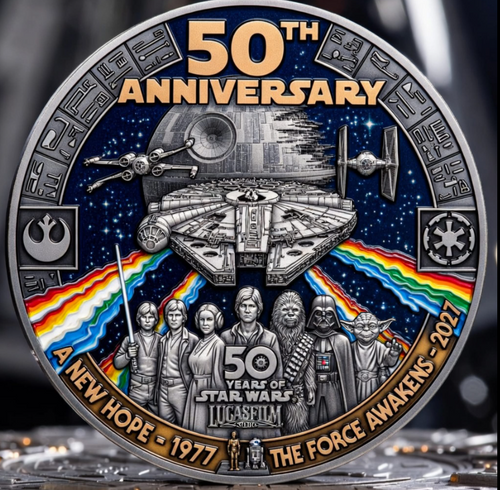 Personalized 50th Anniversary Commemorative Coin for Movie Fans Coin GradoCreations
