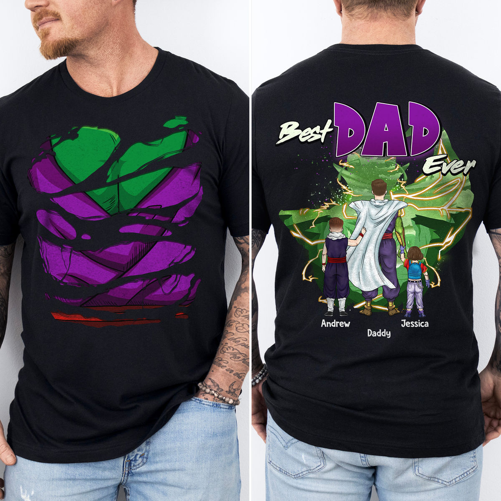 Personalized Super Dad T-Shirt Gift for Anime Fans