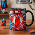 Personalized Best Dad Ever Mug Custom Family Names Gift