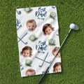 Personalized Funny Golf Towel Custom Photo Gift for Dad