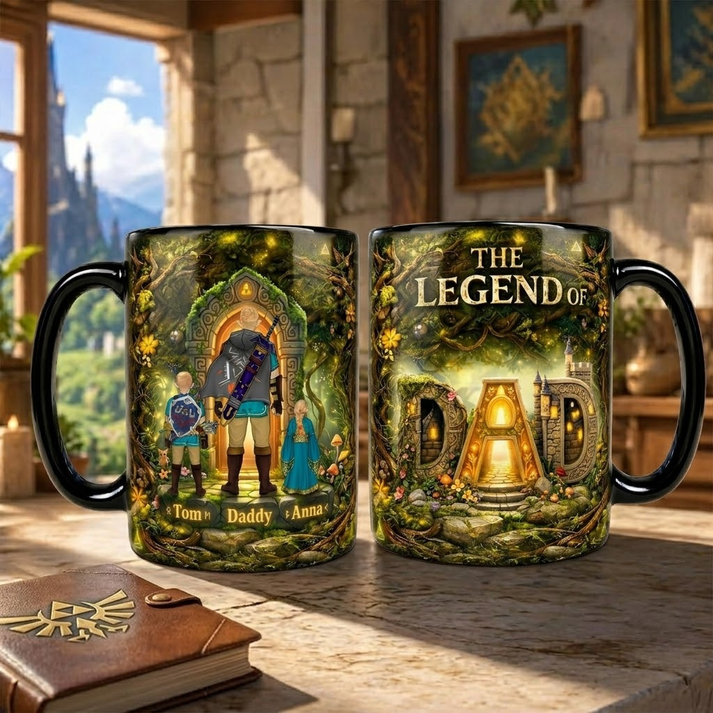 Personalized Color Changing Mug The Legend of Dad Gift for Dad