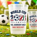 Personalized Frosted Cup for World Cup 2026 Family Watch Party