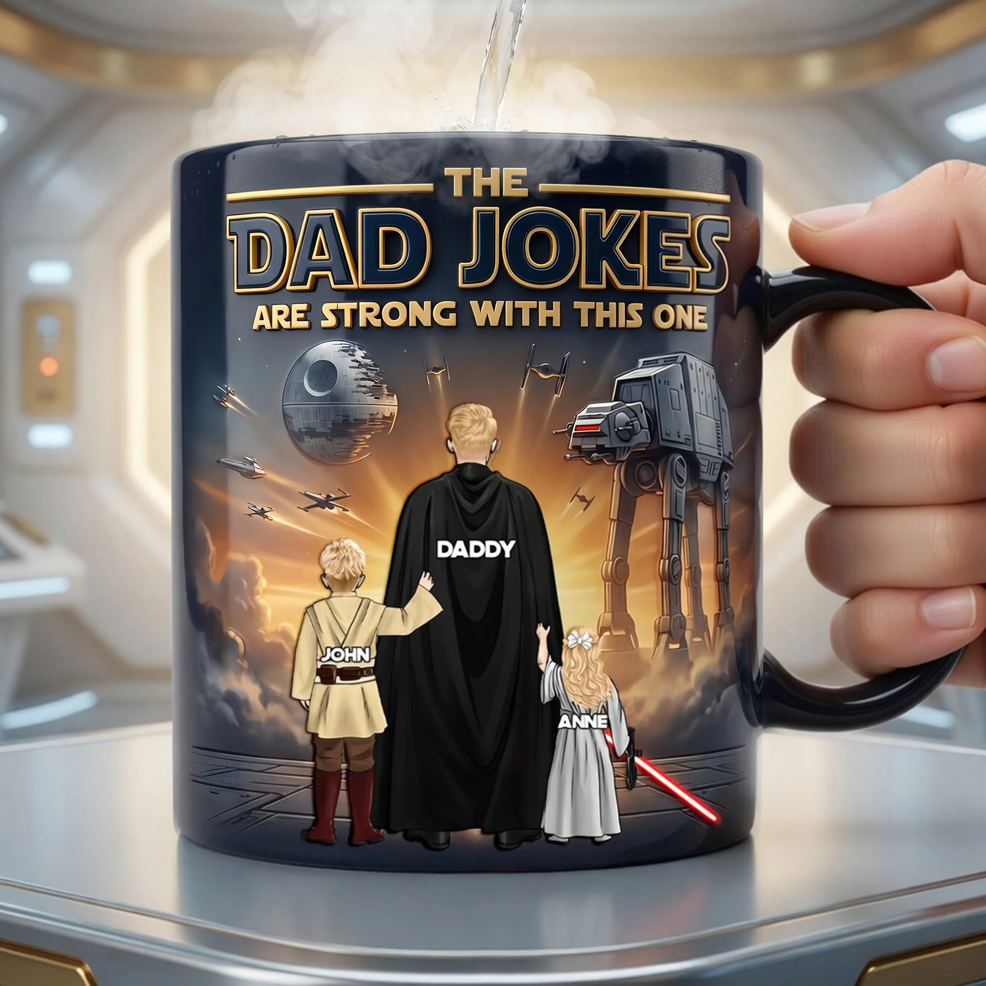 Personalized Color Changing Mug with Funny Dad Jokes Gift for Father’s Day Color Changing Mug GradoCreations