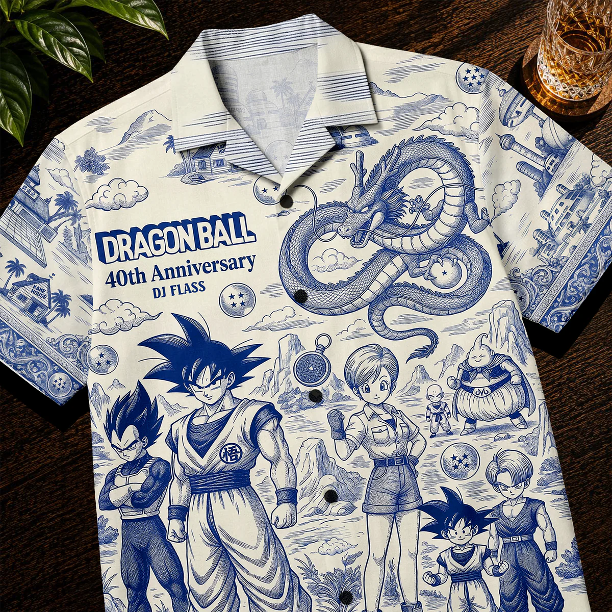 Personalized Dragon Ball 40th Anniversary Hawaiian Shirt Gift for Fans