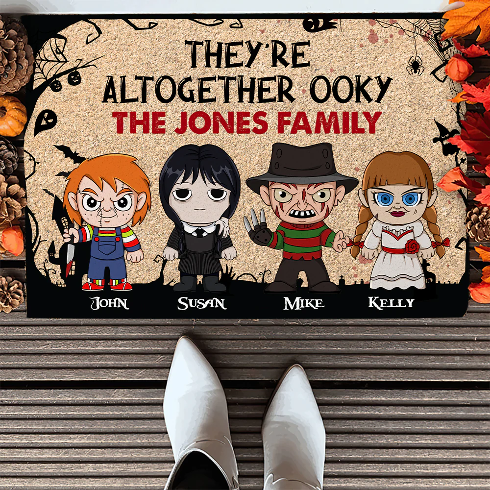 Personalized Altogether Ooky Doormat Halloween Gift for Family