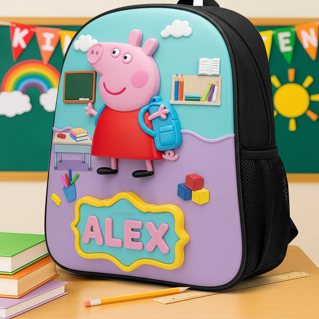 Personalized Peppa Pig Backpack Set with Lunch Bag & More for Girls