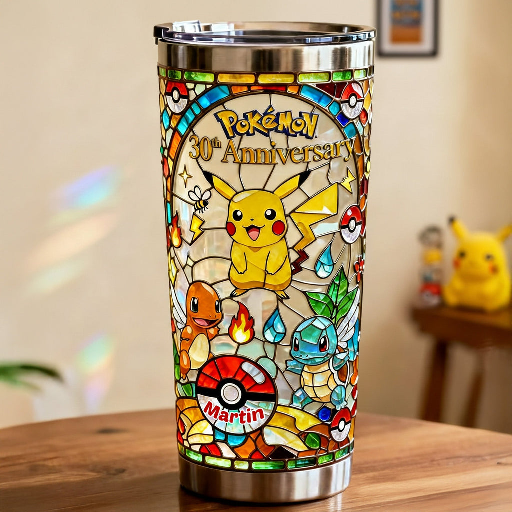 Personalized 30th Anniversary Tumbler Gift for Movie Fans