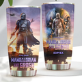 Personalized Star Wars Mandalorian Tumbler Custom Name Gift for Movie Fans