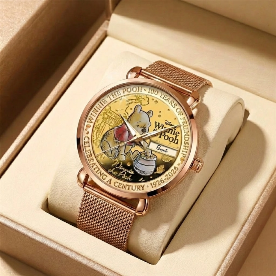 Personalized Winnie the Pooh Women’s Hand Watch Gift for Fans