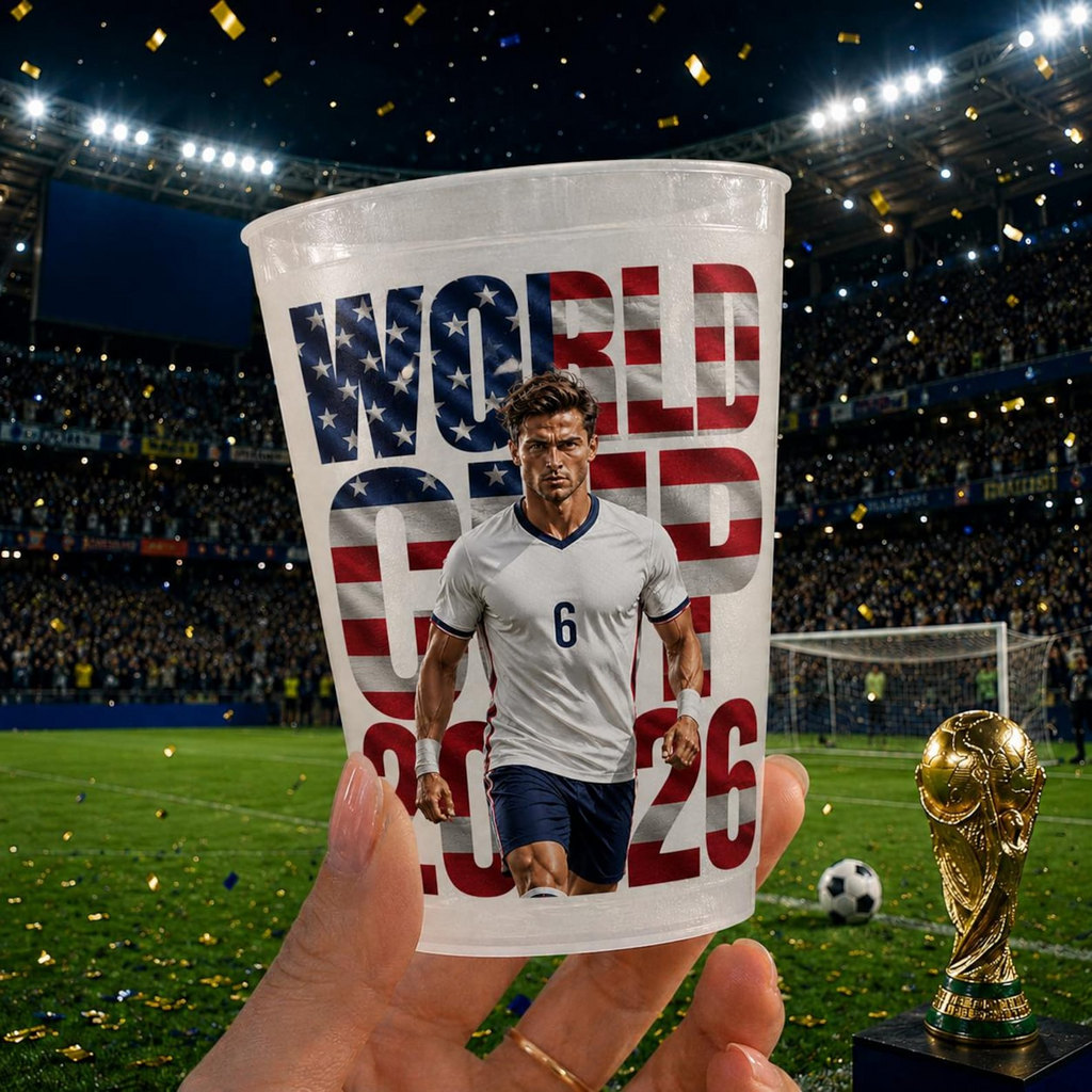 Personalized Frosted Cups World Soccer Championships 2026 Gift for Football Fans
