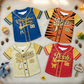 Personalized Baseball Jersey with Honey Bear Characters for Kids and Adults - Unique Family Gift