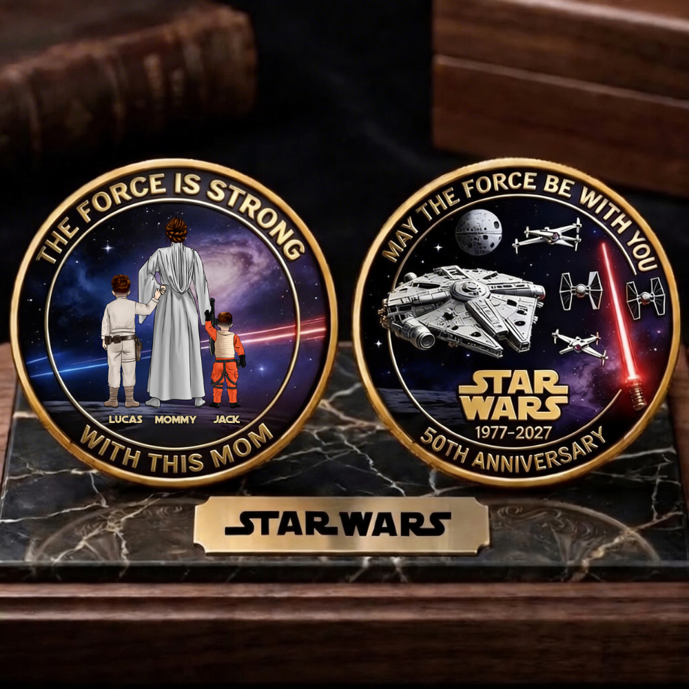 Personalized Star Wars Commemorative Coin Gift for Mom Coin GradoCreations
